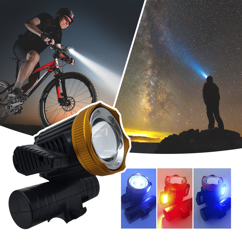 Linterna Minera LED 2 En 1 Camping Ciclismo Manos Libres Zoom RF 302